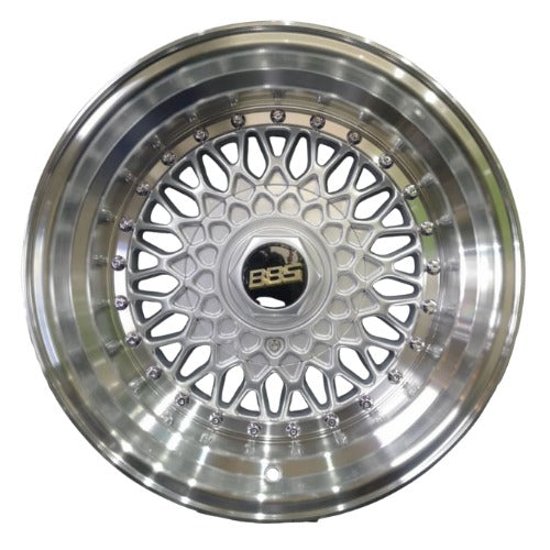 BBS Deep-Dish Mesh Alloy Rims (Black Logo Edition)