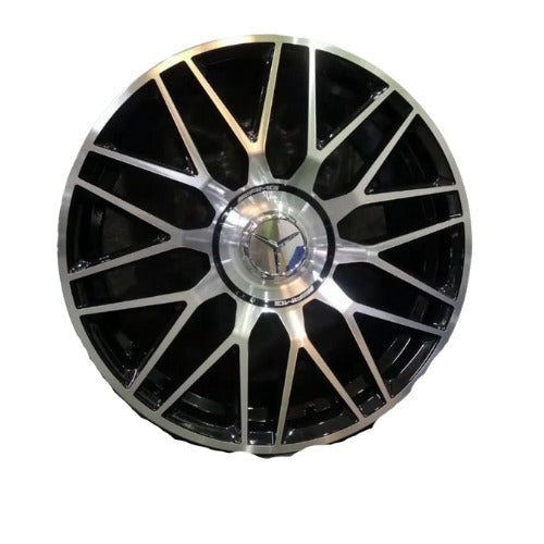 Mercedes AMG Fire-Spoke Alloy Rims (Black & Silver)