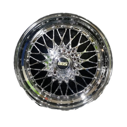 BBS High-Polish Deep-Dish Mesh Alloy Rims
