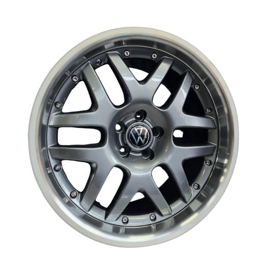 VW Deep-Dish Graphite 6-Spoke Alloy Rims